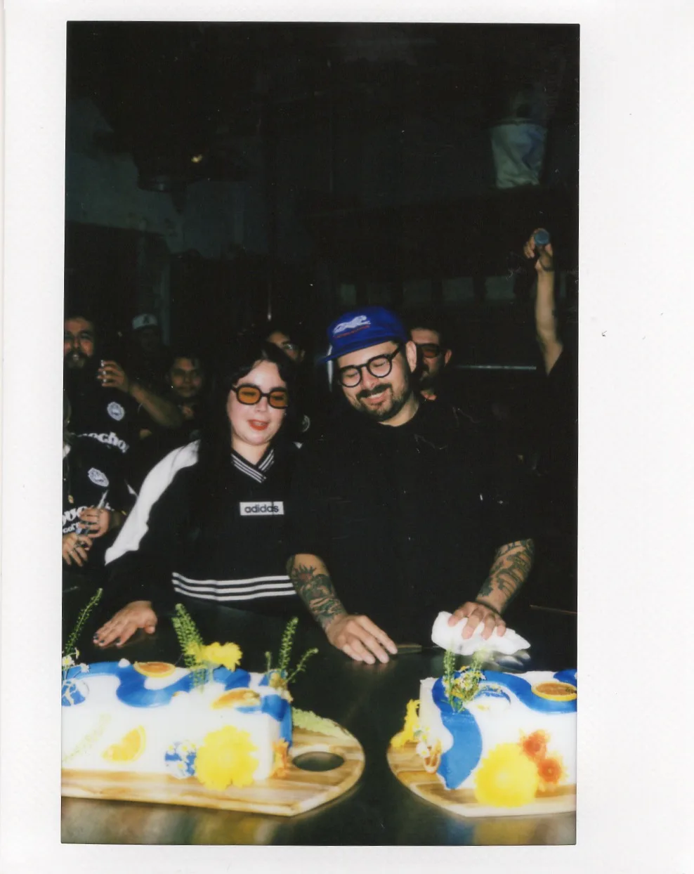 Karem and Gerardo, the founders of Provecho, together at the cafe